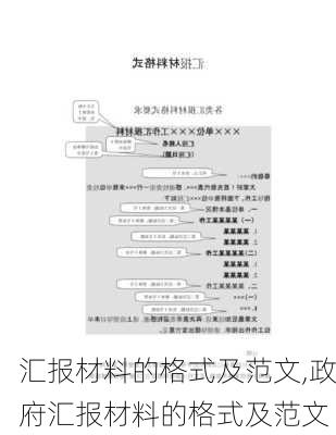 汇报材料的格式及范文,政府汇报材料的格式及范文