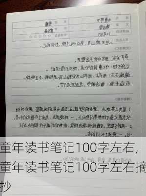 童年读书笔记100字左右,童年读书笔记100字左右摘抄