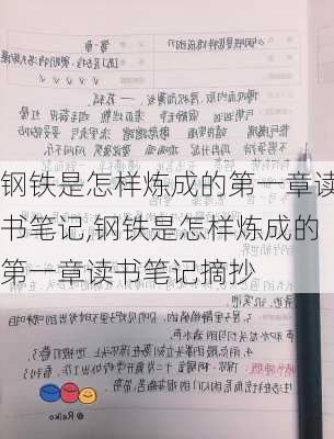 钢铁是怎样炼成的第一章读书笔记,钢铁是怎样炼成的第一章读书笔记摘抄