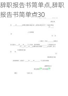 辞职报告书简单点,辞职报告书简单点30