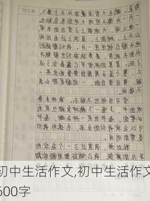 初中生活作文,初中生活作文600字