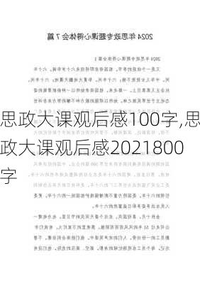 思政大课观后感100字,思政大课观后感2021800字