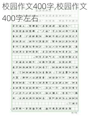 校园作文400字,校园作文400字左右