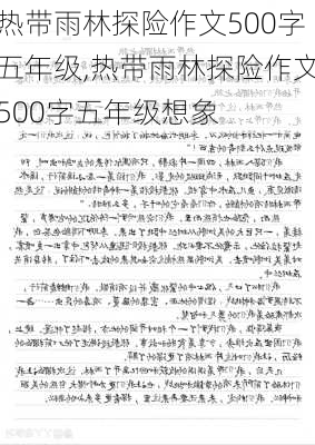 热带雨林探险作文500字五年级,热带雨林探险作文500字五年级想象