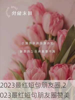 2023最红短句朋友圈,2023最红短句朋友圈赞美