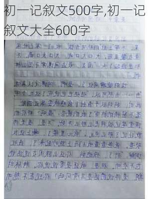 初一记叙文500字,初一记叙文大全600字