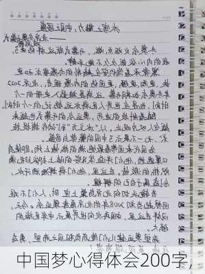 中国梦心得体会200字,