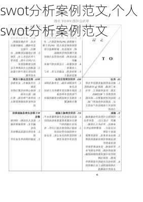 swot分析案例范文,个人swot分析案例范文