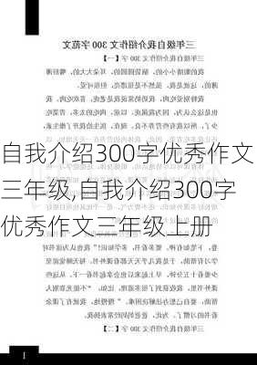 自我介绍300字优秀作文三年级,自我介绍300字优秀作文三年级上册