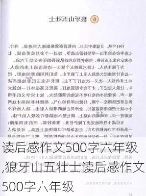 读后感作文500字六年级,狼牙山五壮士读后感作文500字六年级