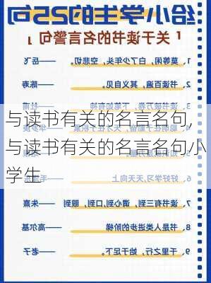 与读书有关的名言名句,与读书有关的名言名句小学生