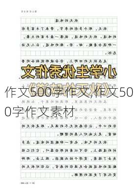 作文500字作文,作文500字作文素材