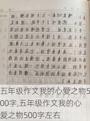 五年级作文我的心爱之物500字,五年级作文我的心爱之物500字左右