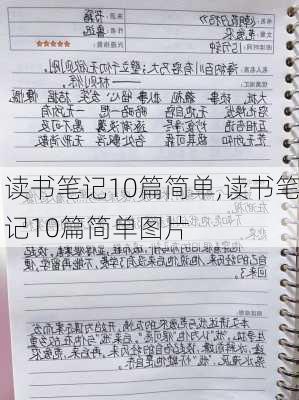 读书笔记10篇简单,读书笔记10篇简单图片