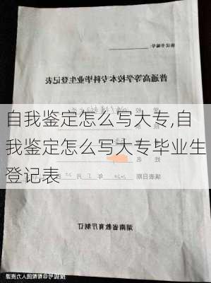 自我鉴定怎么写大专,自我鉴定怎么写大专毕业生登记表