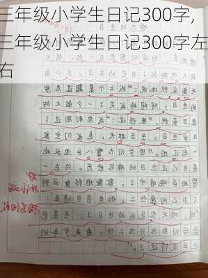 三年级小学生日记300字,三年级小学生日记300字左右