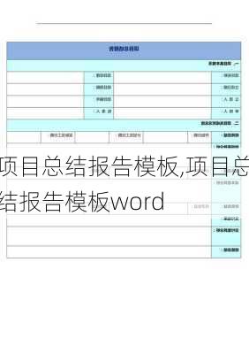 项目总结报告模板,项目总结报告模板word