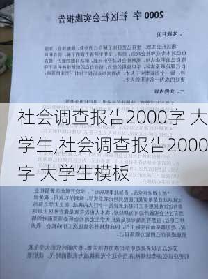 社会调查报告2000字 大学生,社会调查报告2000字 大学生模板