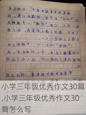 小学三年级优秀作文30篇,小学三年级优秀作文30篇怎么写