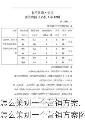 怎么策划一个营销方案,怎么策划一个营销方案图