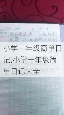 小学一年级简单日记,小学一年级简单日记大全