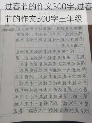 过春节的作文300字,过春节的作文300字三年级