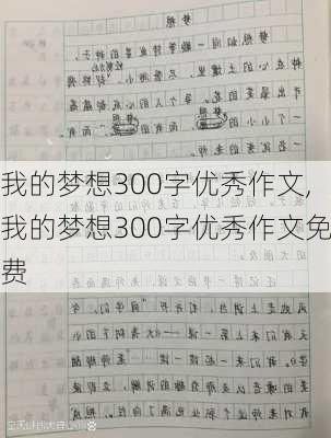 我的梦想300字优秀作文,我的梦想300字优秀作文免费