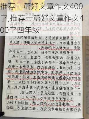 推荐一篇好文章作文400字,推荐一篇好文章作文400字四年级