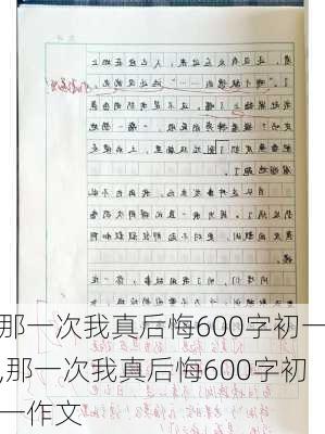 那一次我真后悔600字初一,那一次我真后悔600字初一作文