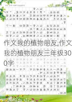 作文我的植物朋友,作文我的植物朋友三年级300字