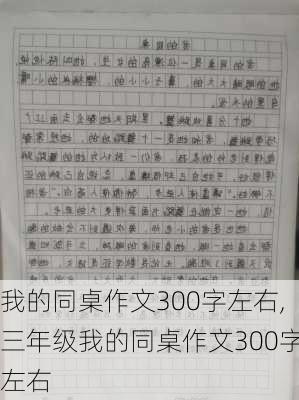 我的同桌作文300字左右,三年级我的同桌作文300字左右