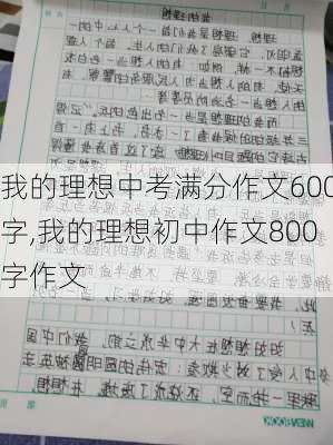 我的理想中考满分作文600字,我的理想初中作文800字作文