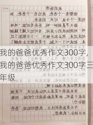 我的爸爸优秀作文300字,我的爸爸优秀作文300字三年级