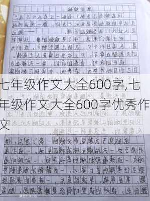 七年级作文大全600字,七年级作文大全600字优秀作文