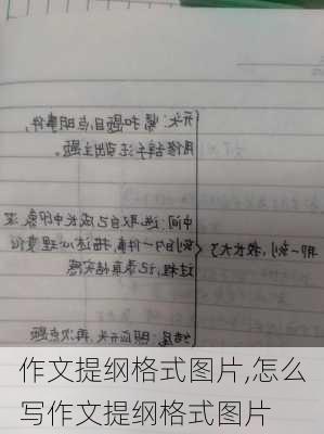 作文提纲格式图片,怎么写作文提纲格式图片