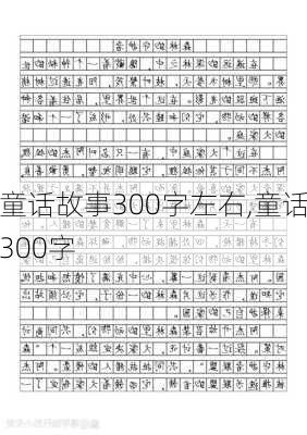 童话故事300字左右,童话300字