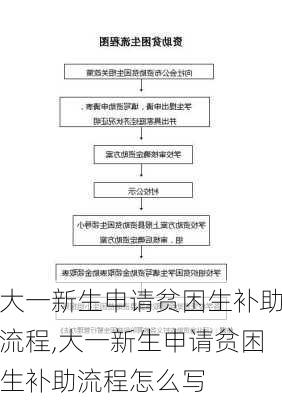 大一新生申请贫困生补助流程,大一新生申请贫困生补助流程怎么写