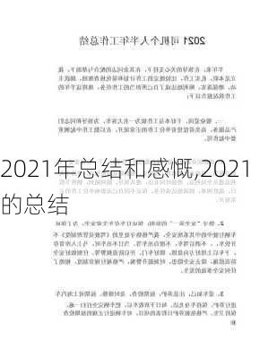 2021年总结和感慨,2021的总结