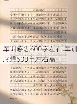 军训感想600字左右,军训感想600字左右高一