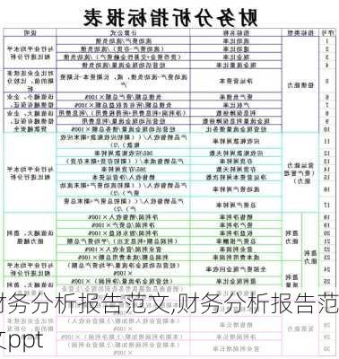 财务分析报告范文,财务分析报告范文ppt