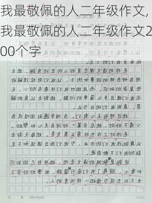 我最敬佩的人二年级作文,我最敬佩的人二年级作文200个字